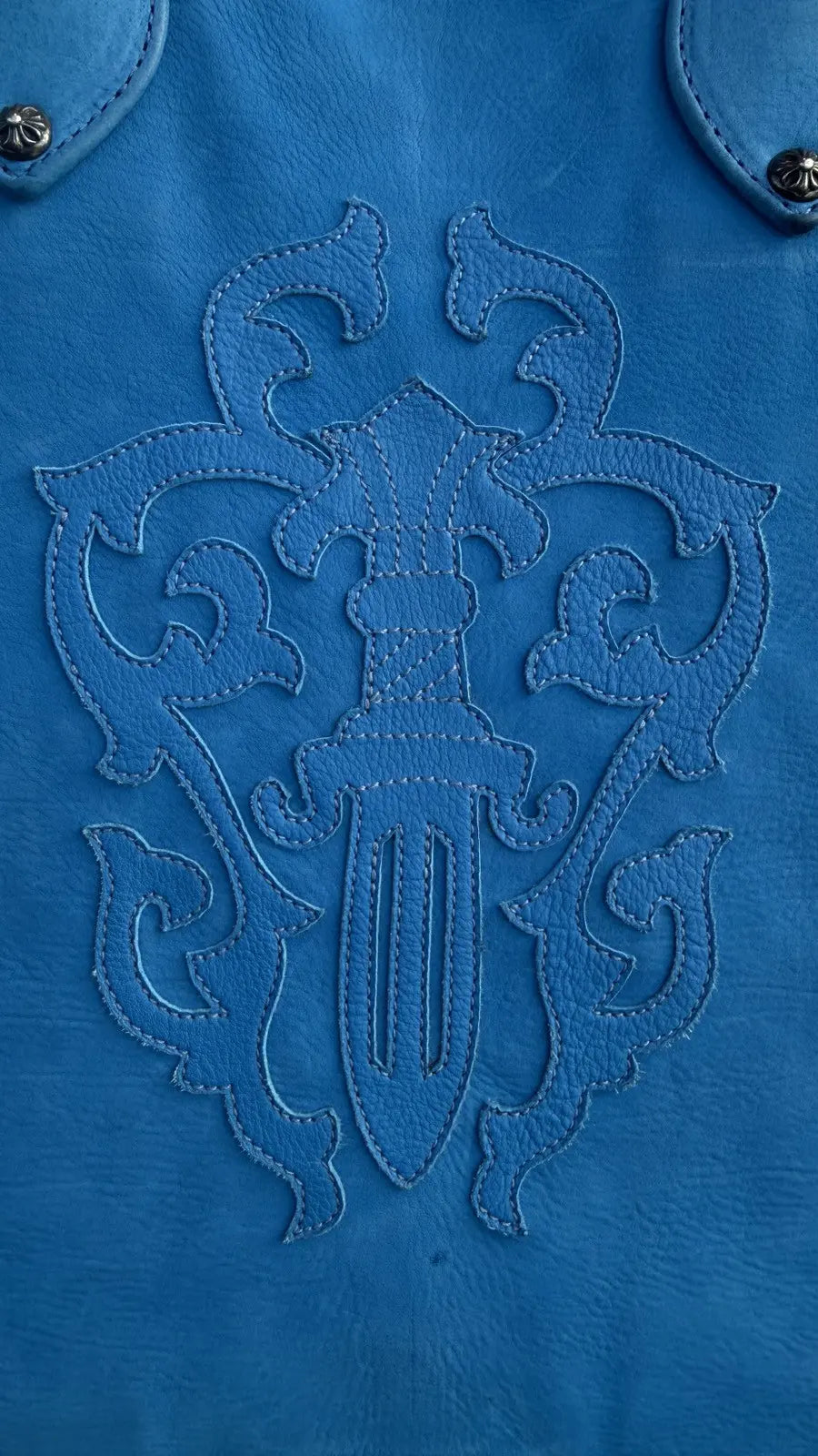 Chrome Hearts Patch Lyon Dagger Suede Weekend Bag Chrome Hearts
