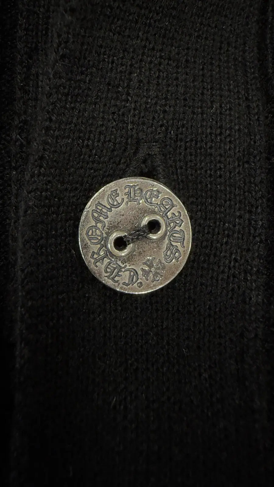 Chrome Hearts Chrome Hearts Cardigan Cross Patch Sweater