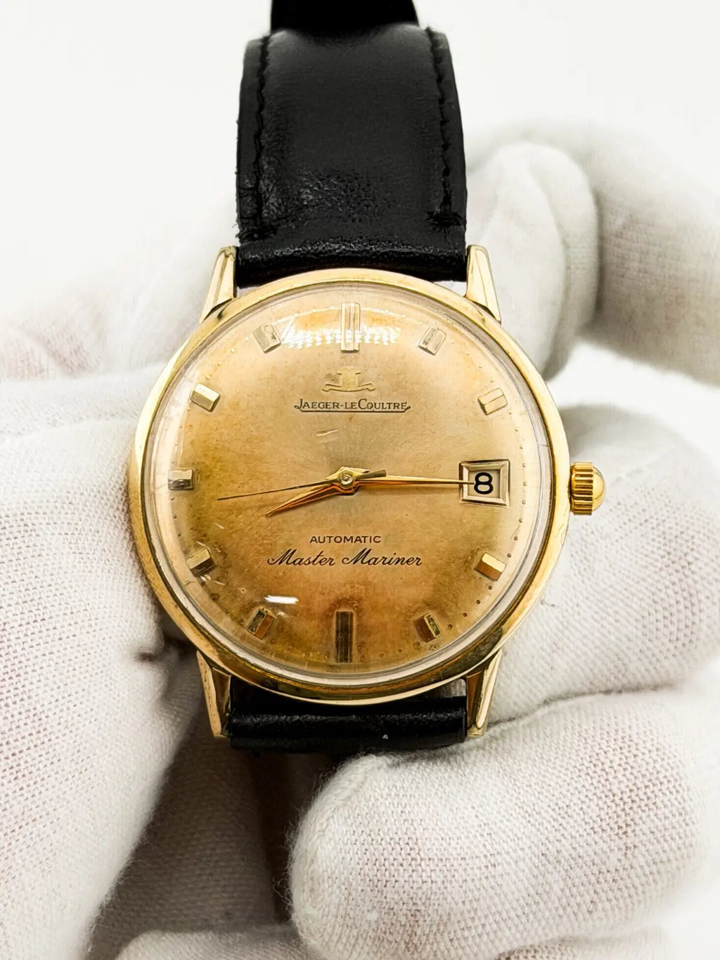 1960s Jaeger LeCoultre Automatic Master Mariner Gilt Watch