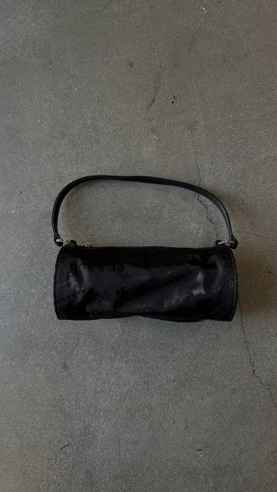 CHROME HEARTS Grinds Motif Nylon Bag BLACK