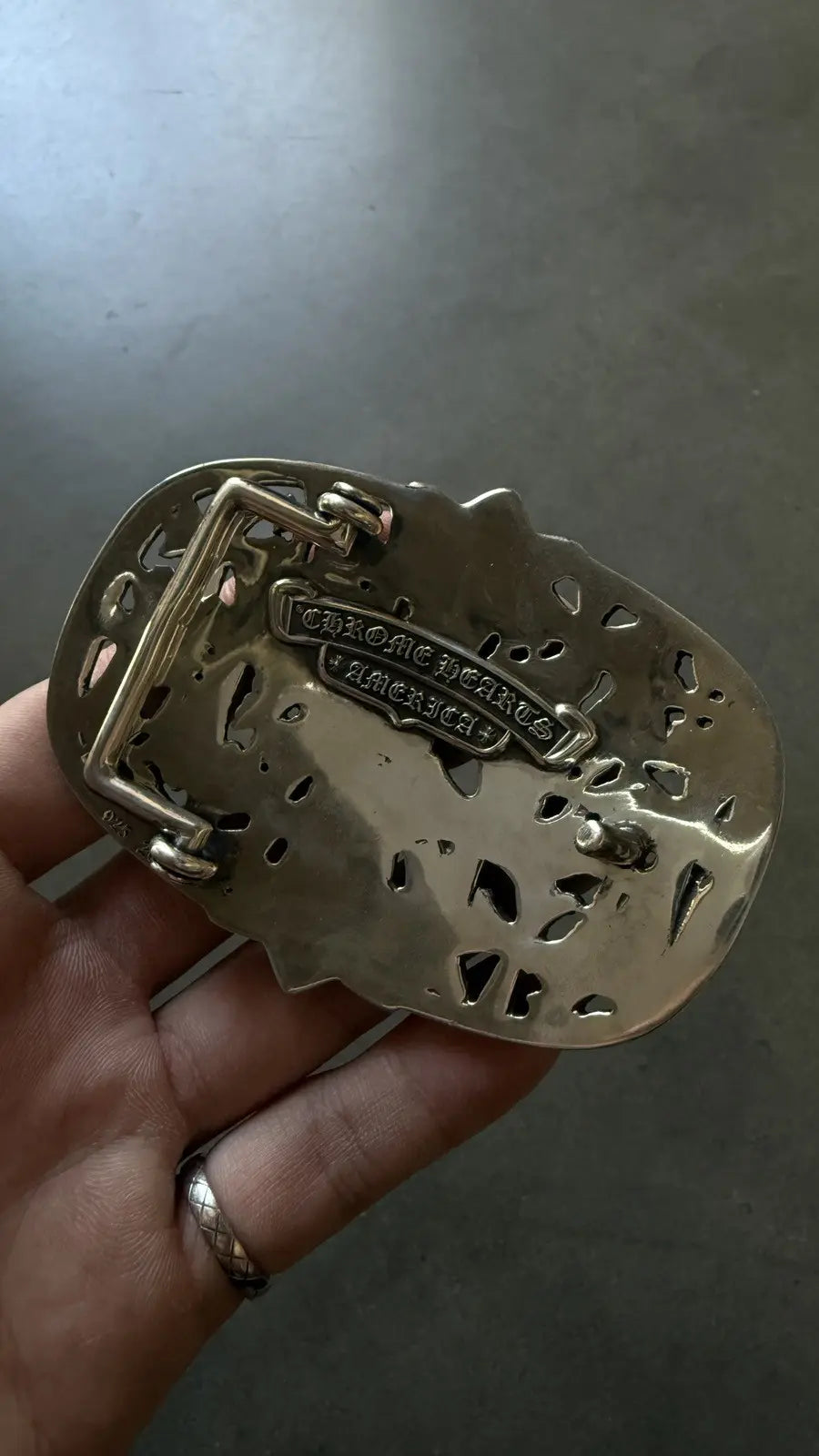 Chrome Hearts Cemetery Cross Belt Buckle