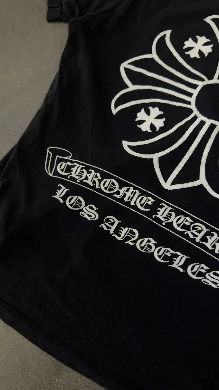 Chrome Hearts LA Exclusive Scroll Label Cross T-Shirt
