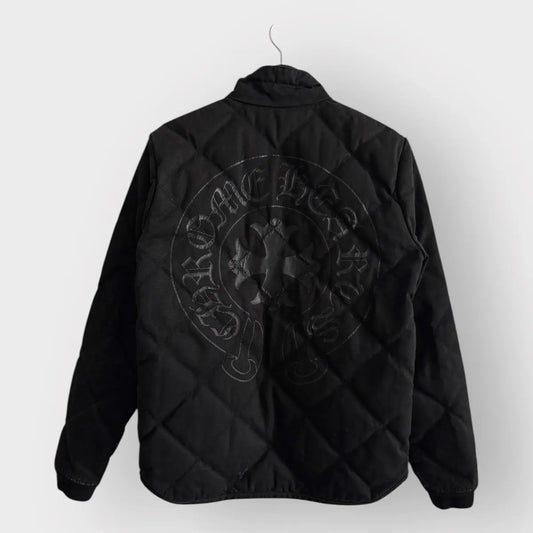 Chrome Hearts Horseshoe Plus Logo Quilted Jacket