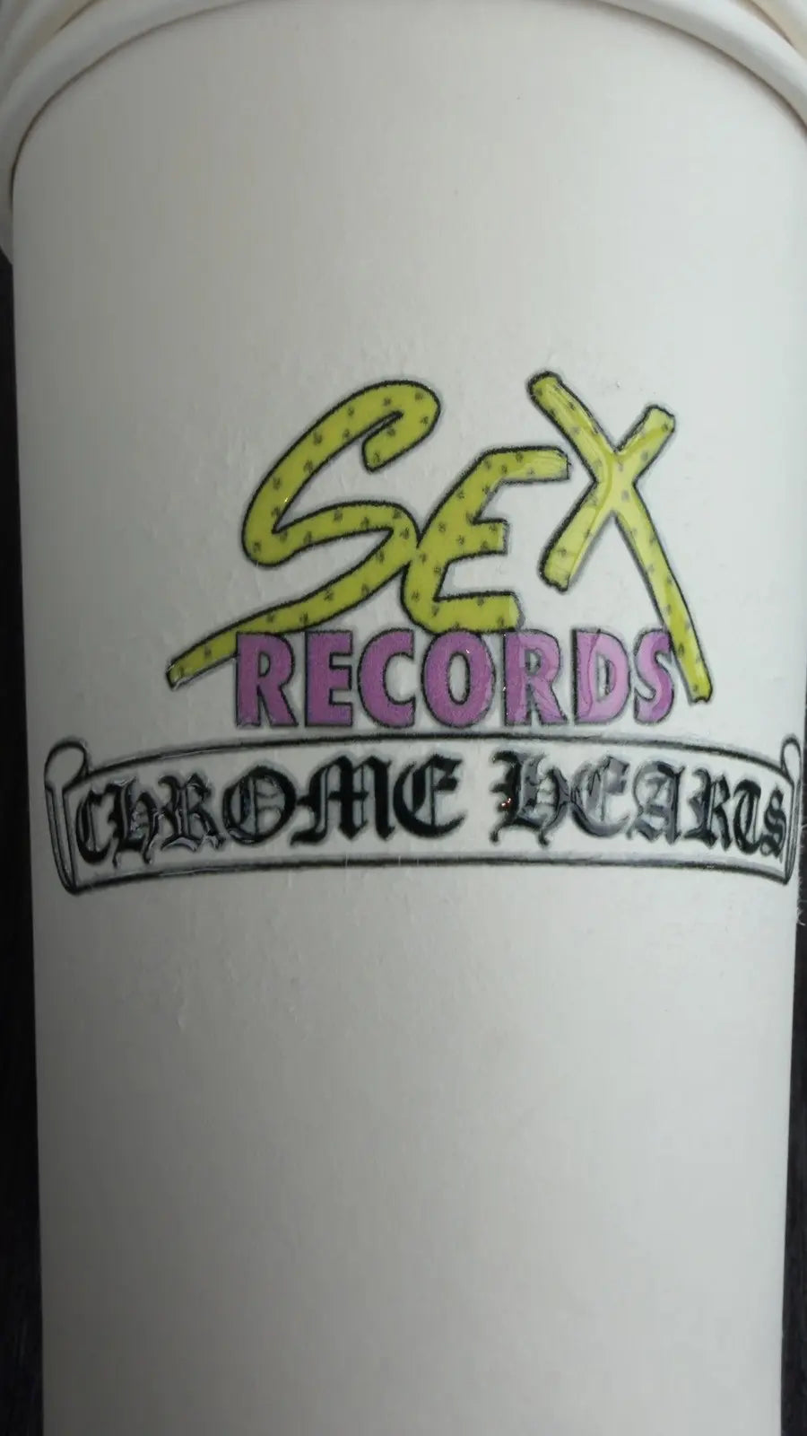 Chrome Hearts x Matty Boy "Sex Records" Styrofoam Cup Chrome Hearts