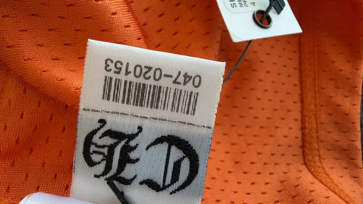 Chrome Hearts "Orange" NYFW Sports Mesh Jersey Size M Chrome Hearts