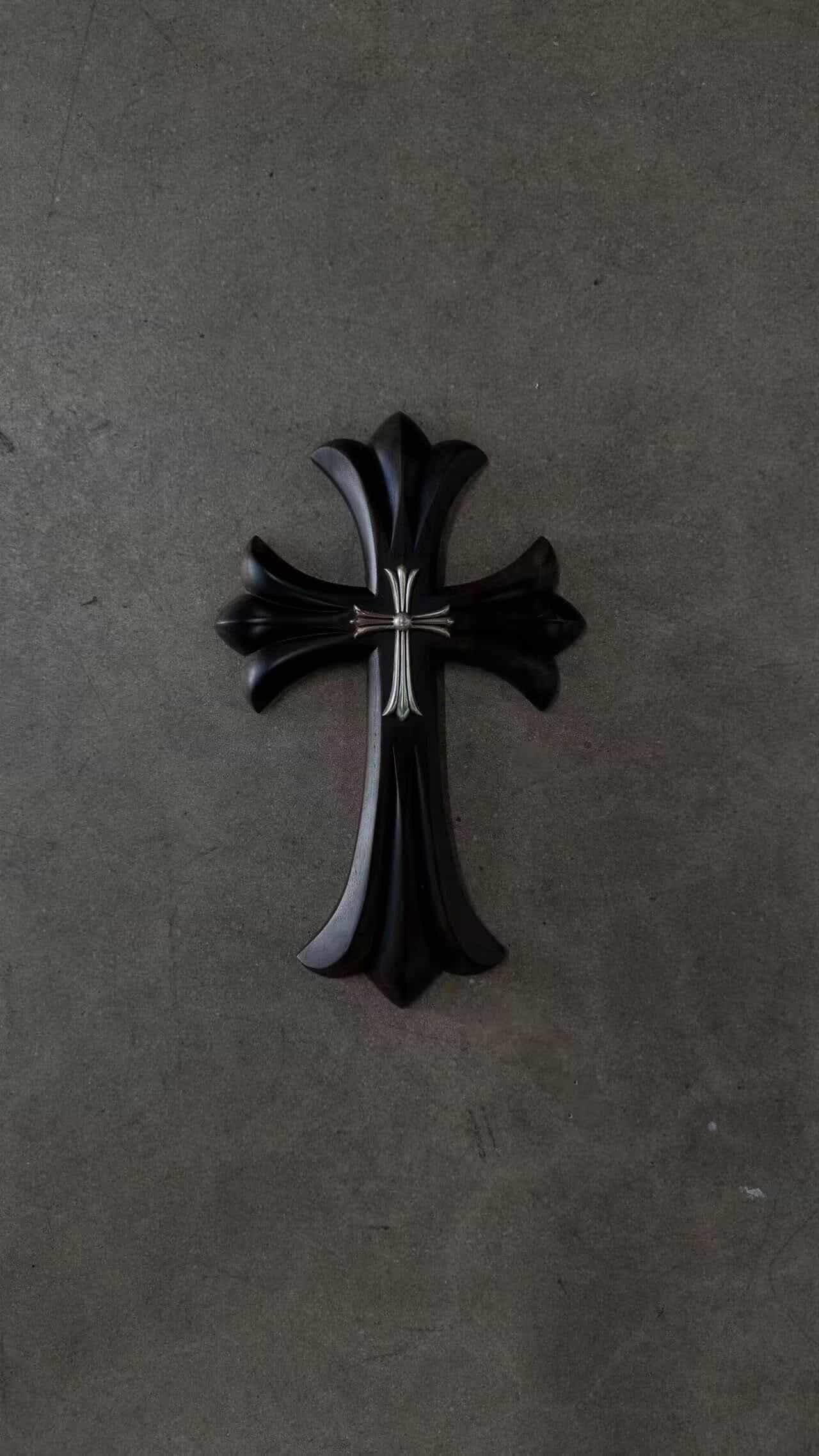 Chrome Hearts Ebony Wooden Cross