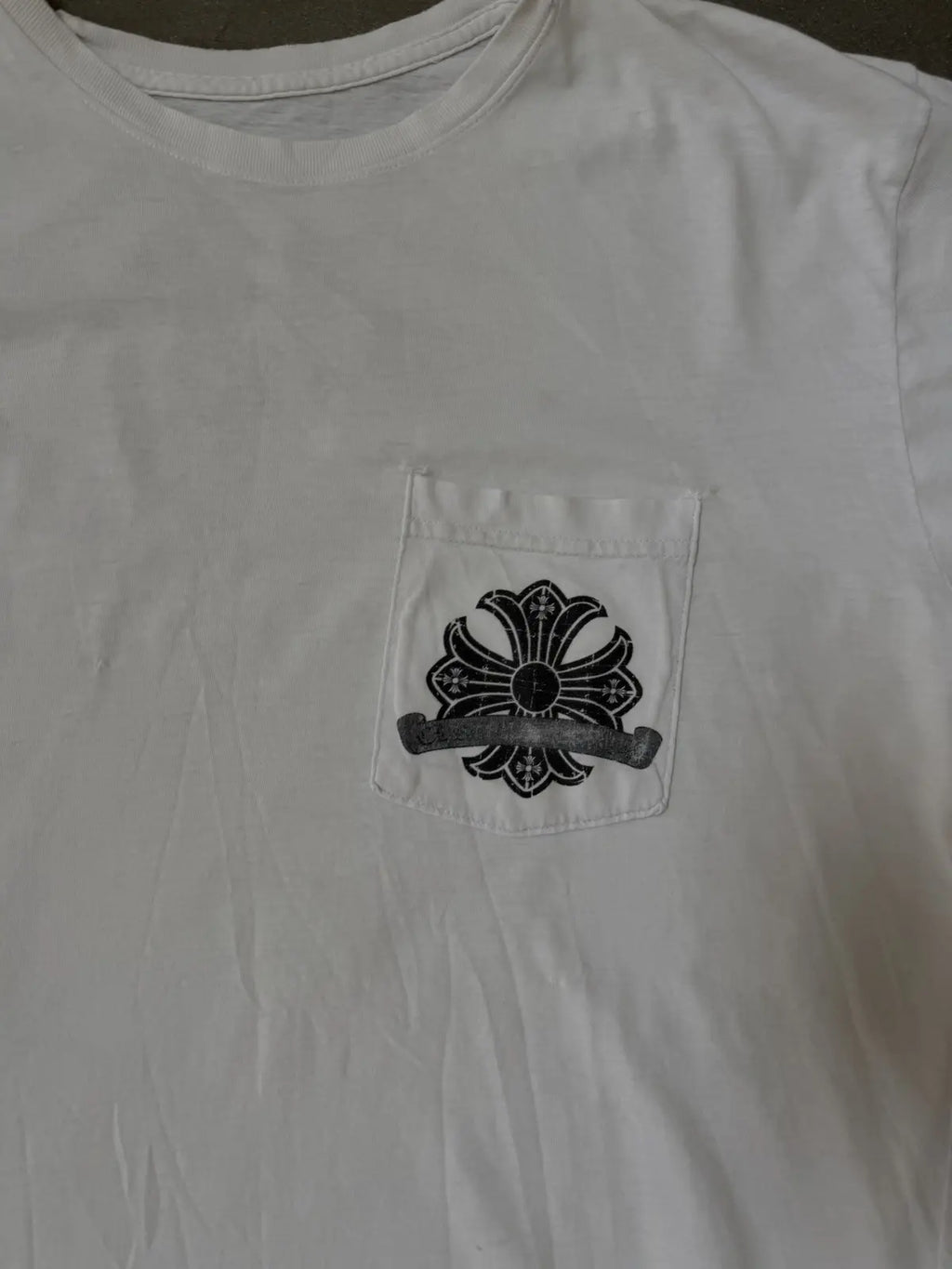 Chrome Hearts Horse Shoe Logo Tee White