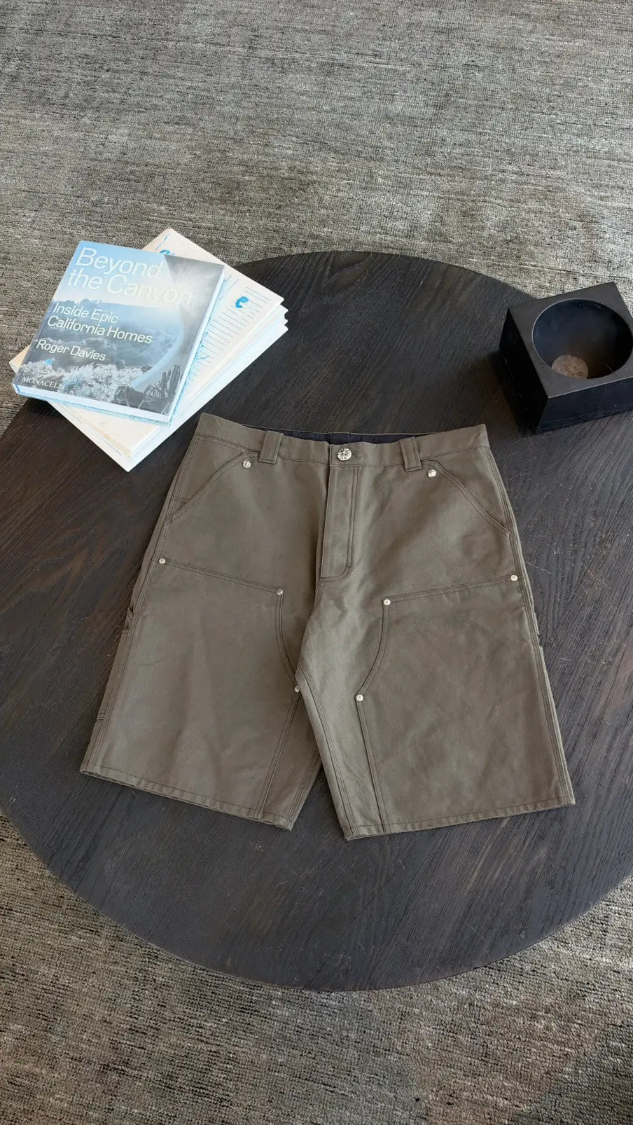 Chrome Hearts Cross Patch Double Knee Carpenter Shorts Size 36 Chrome Hearts