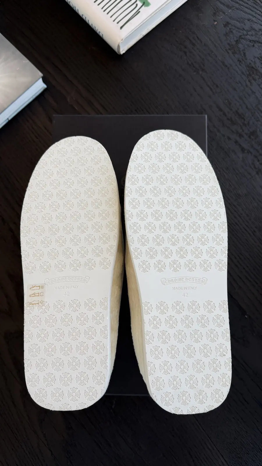 Chrome Hearts White Dagger Corduroy Loafers Chrome Hearts