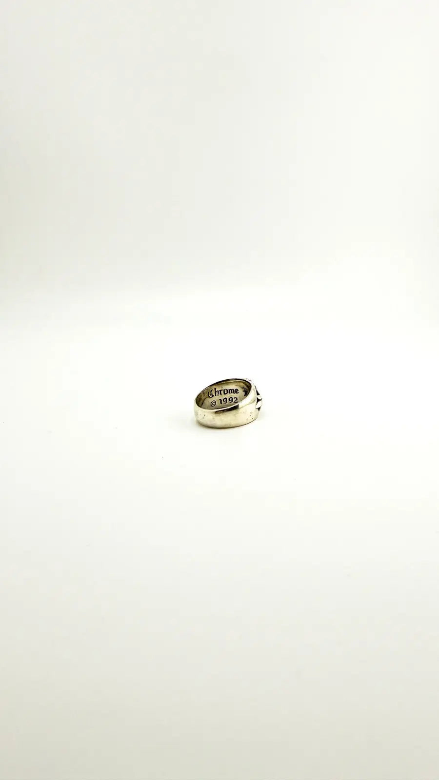 Chrome Hearts Sterling Silver Floral Cross Ring Chrome Hearts