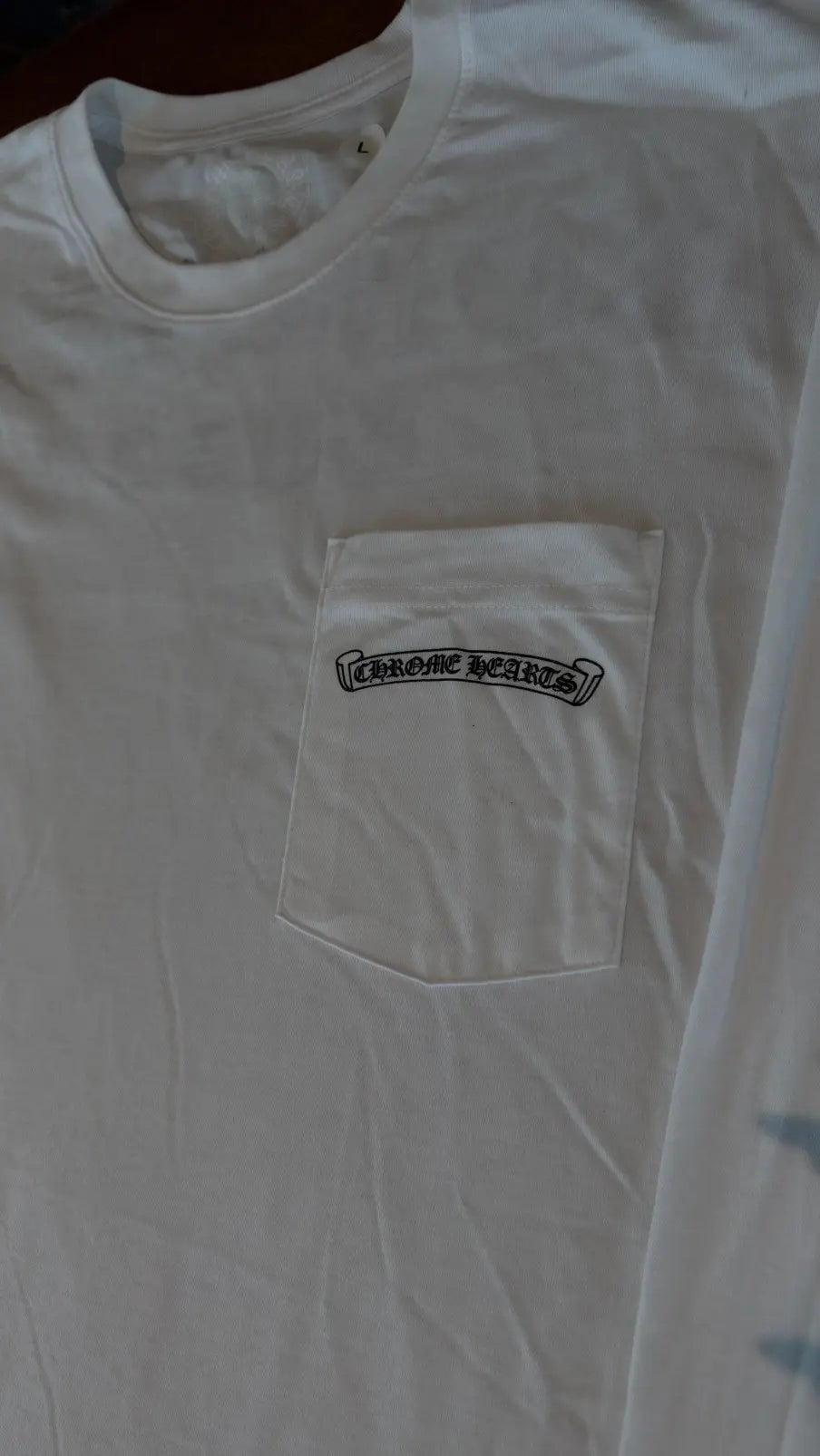 Chrome Hearts Script Logo USA Long Sleeve T-Shirt Size L Chrome Hearts
