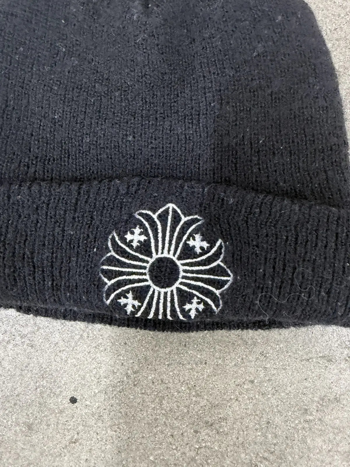 Chrome Hearts Plus Cross Beanie Black