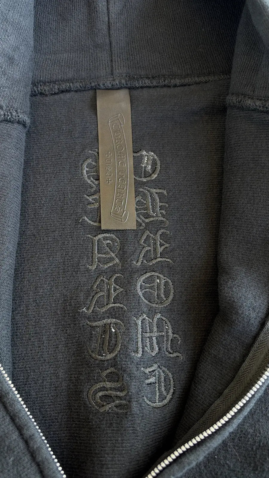 Chrome Hearts Embroidered Vine Dagger Zip-Up Hoodie Size L Chrome Hearts