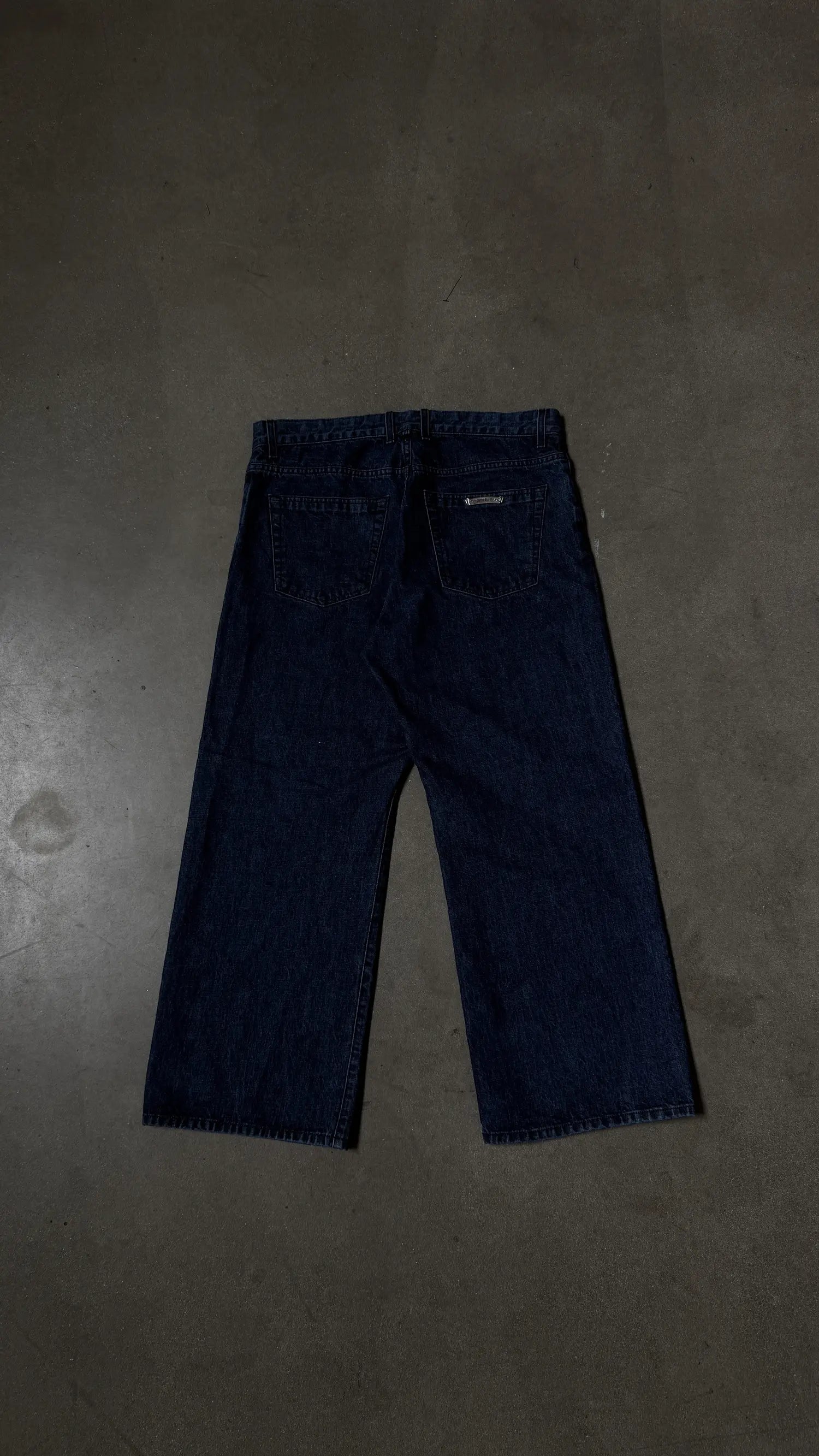 Chrome Hearts KS Cut Raw Blue Denim Jeans
