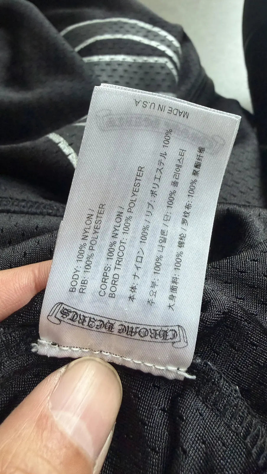 Chrome Hearts Black Mesh Jersey