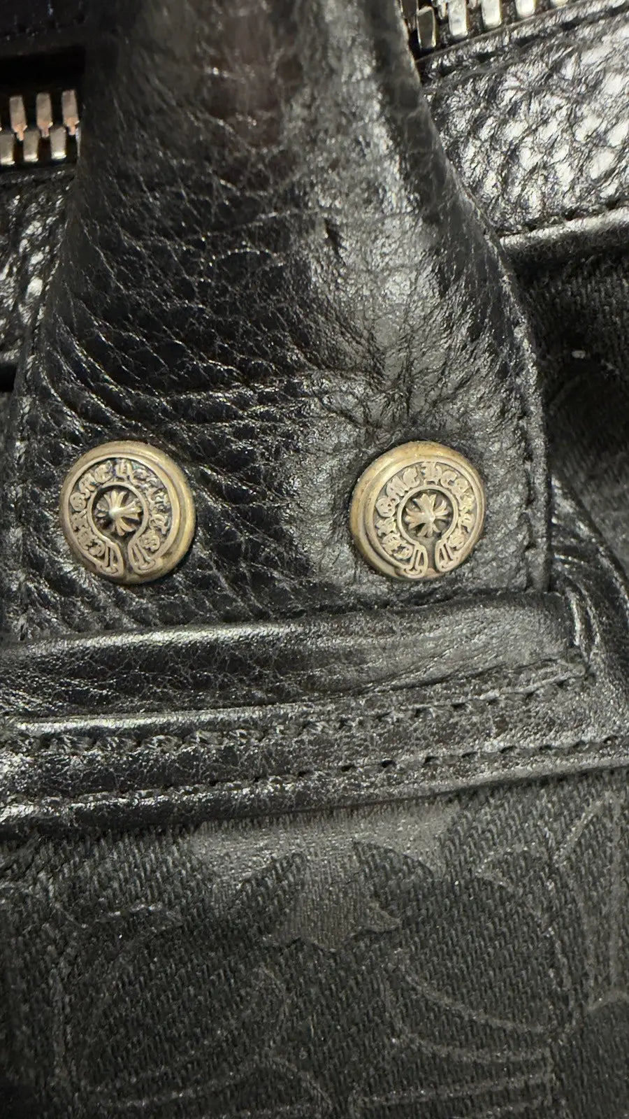 Chrome Hearts Monogram Duffle Bag Black