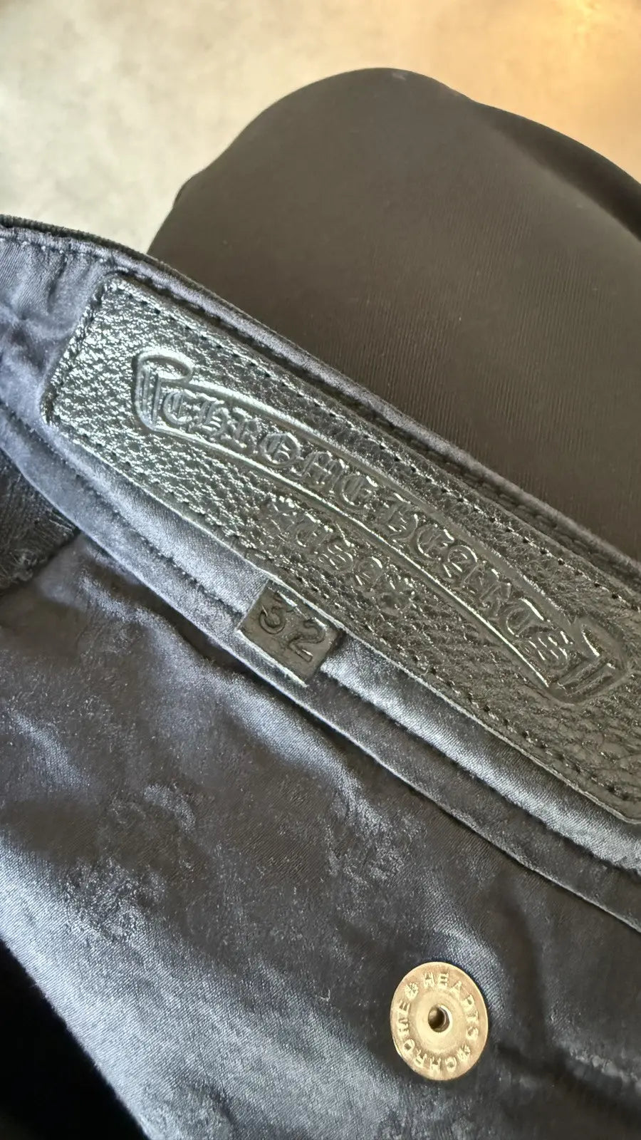Chrome Hearts Flooded Back Patches Carpenter Pants