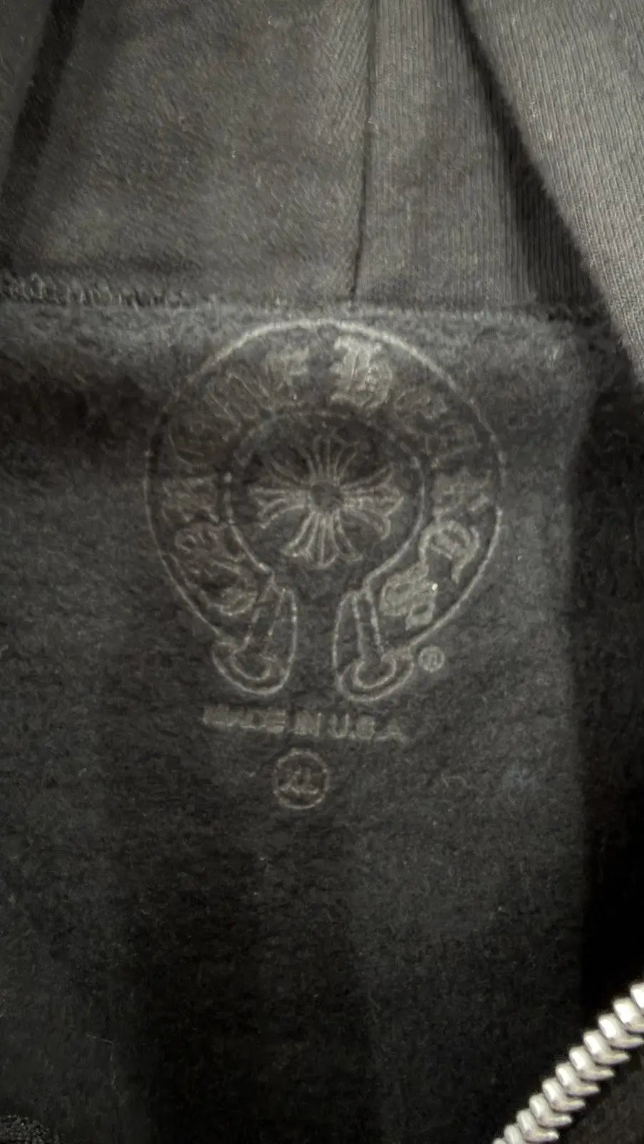 Chrome Hearts Scroll Zip-Up Hoodie