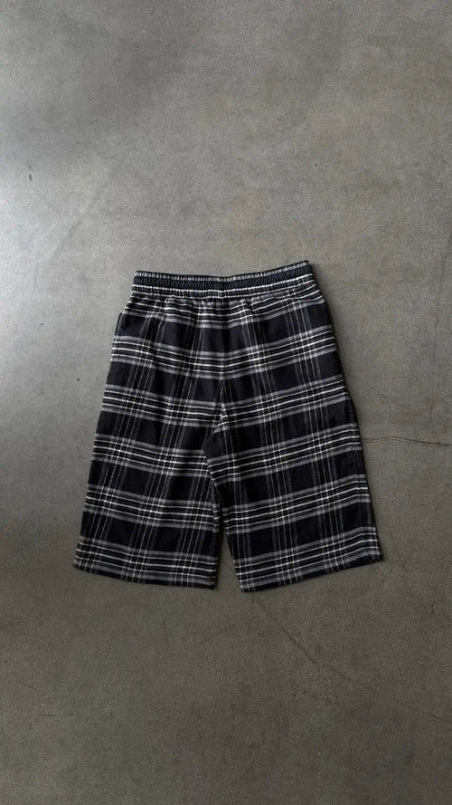 Chrome Hearts After School Cross Patch Flannel Shorts