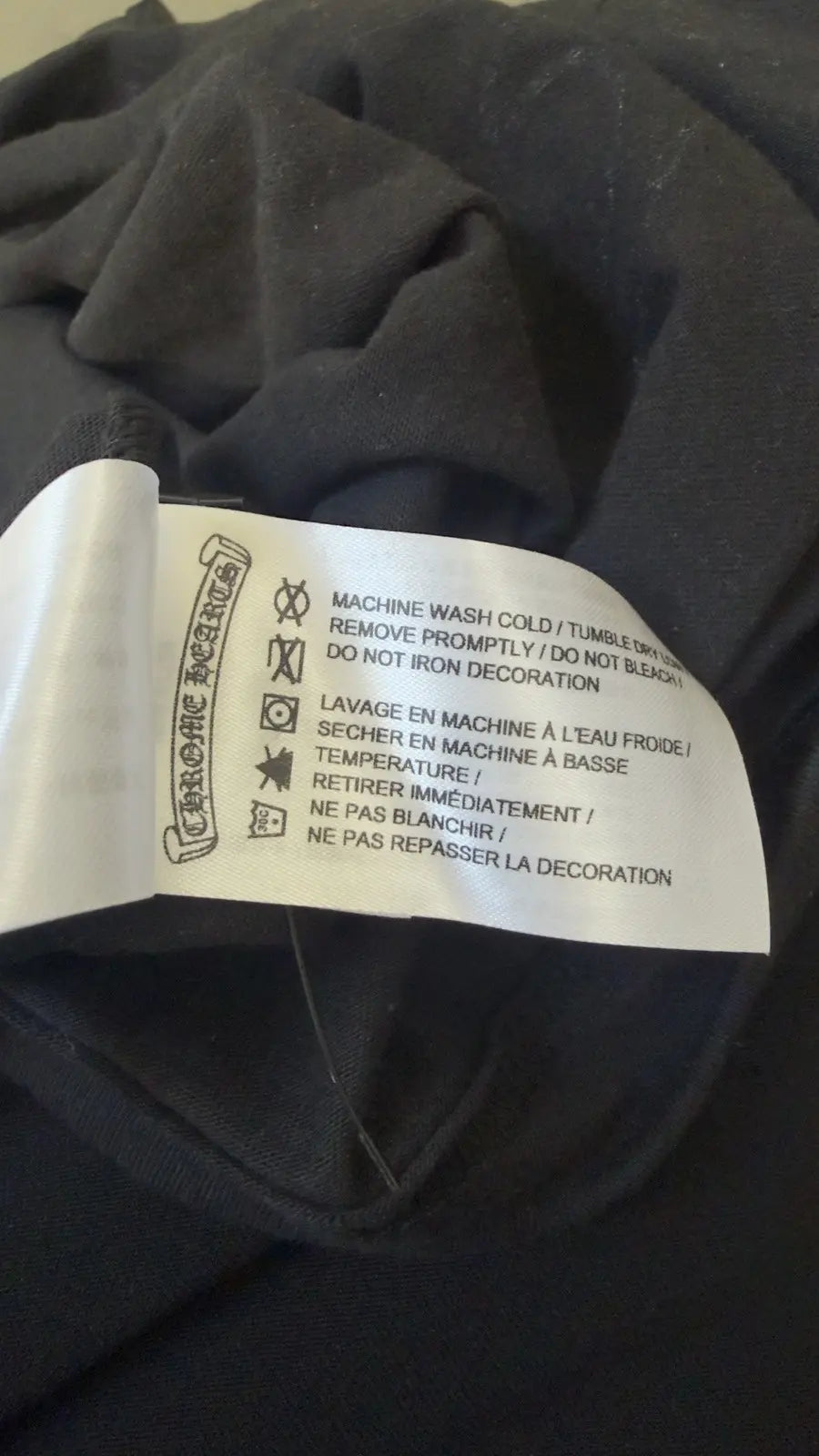 Chrome Hearts Horseshoe Logo Long Sleeve Pocket T-Shirt