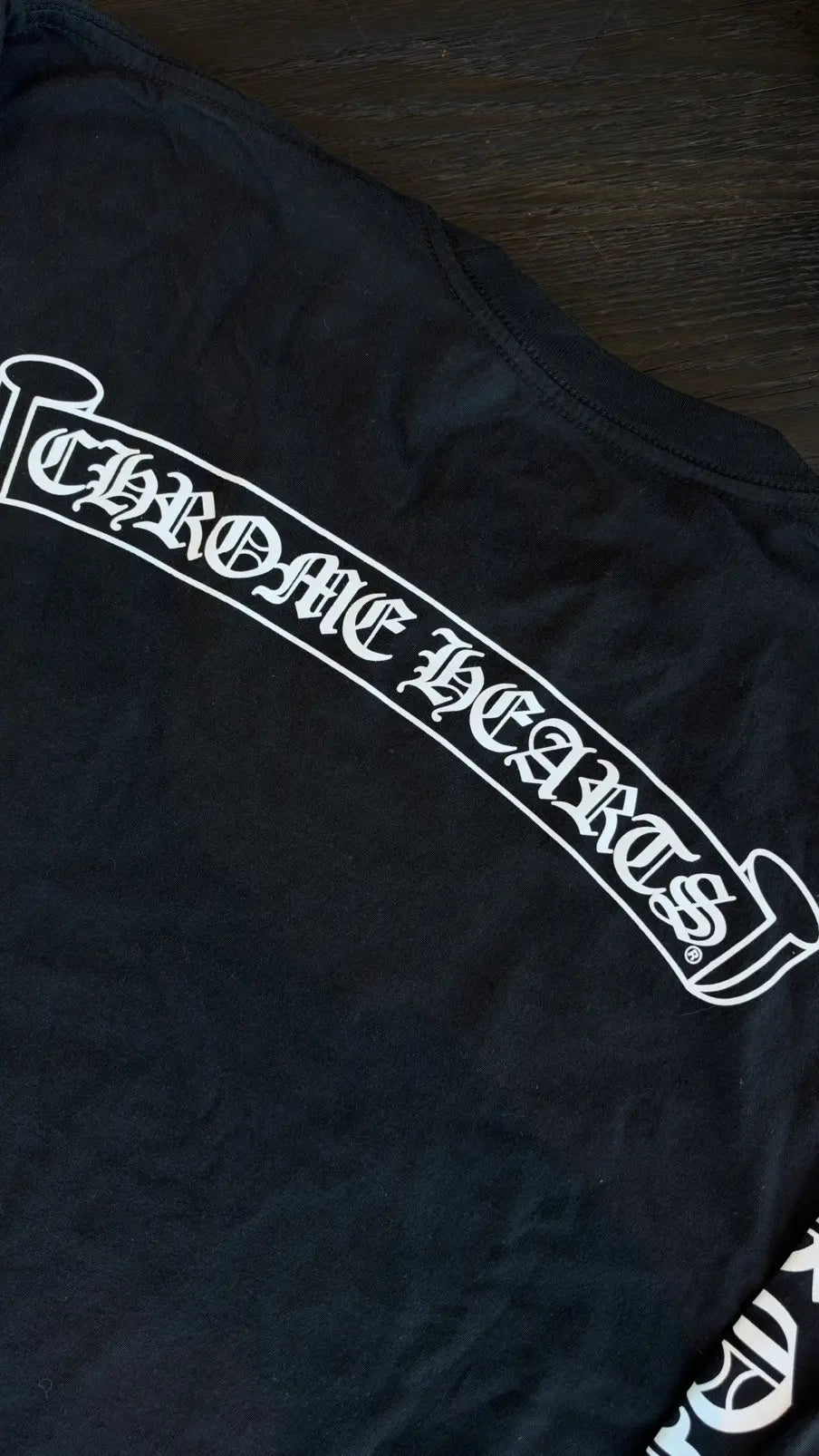 Chrome Hearts Scroll Logo Long-Sleeve T-Shirt Size M Chrome Hearts