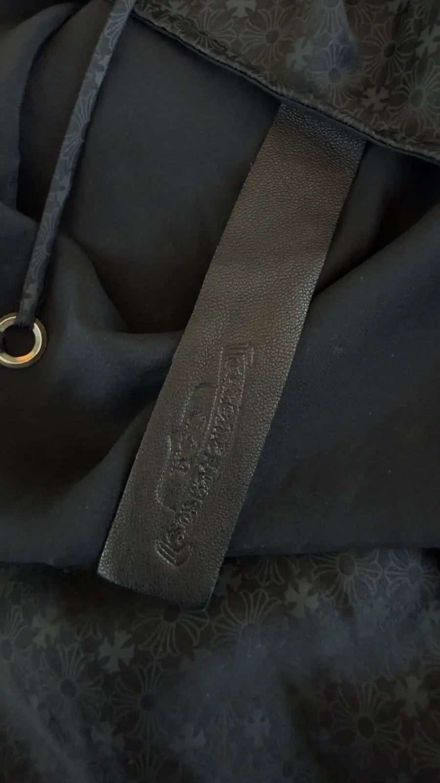 Chrome Hearts Black Monogram Cross Silk Camisole Long Skirt Chrome Hearts