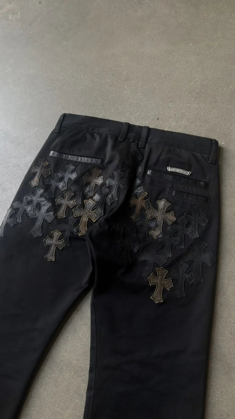 Chrome Hearts Flooded Back Patches Chino Pants