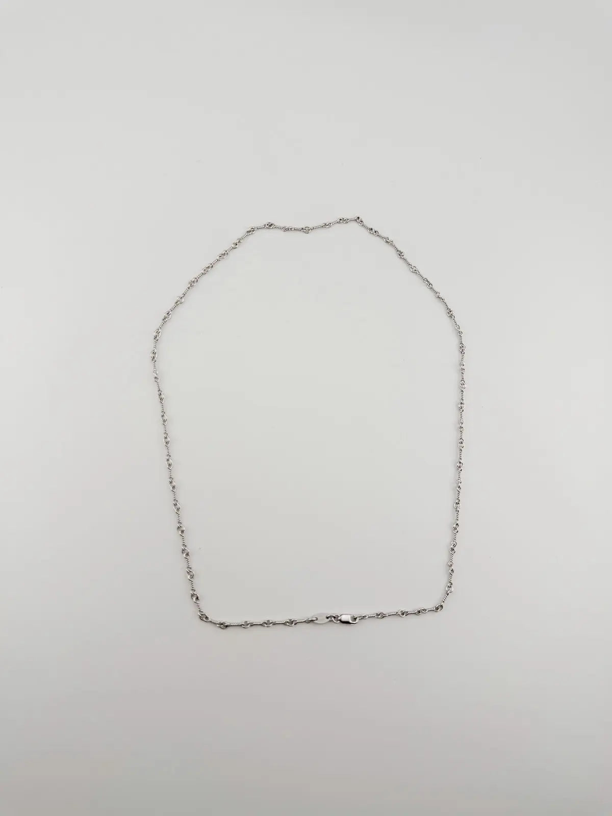 Chrome Hearts 18K White Gold Twist Chain