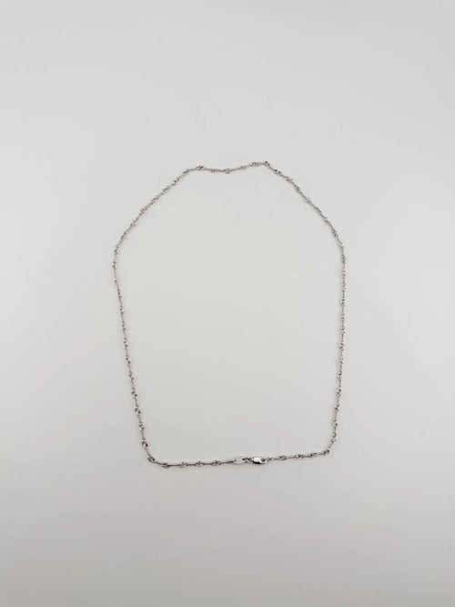Chrome Hearts 18K White Gold Twist Chain