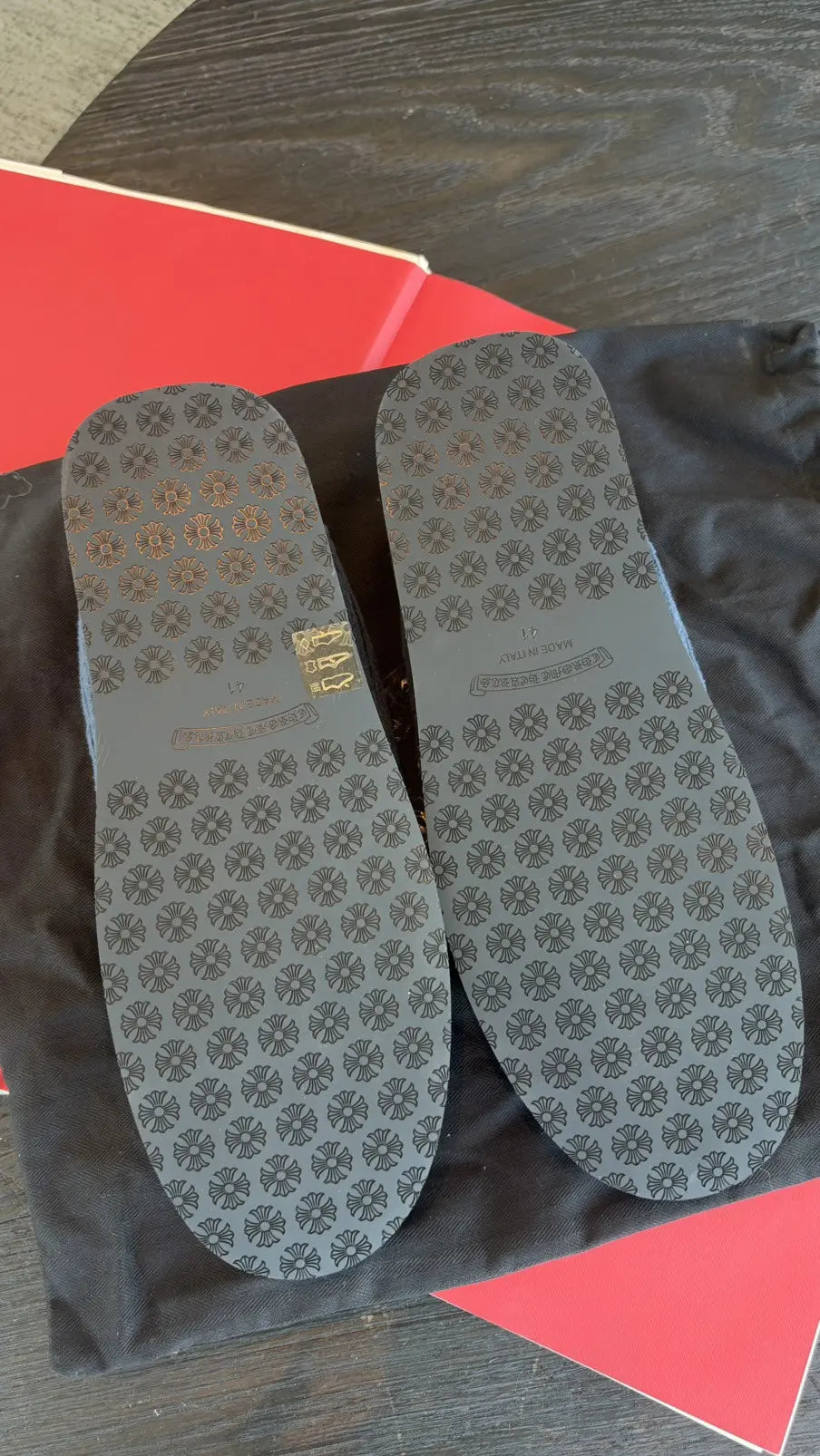 Chrome Hearts Dagger Slippers Size 8 Chrome Hearts