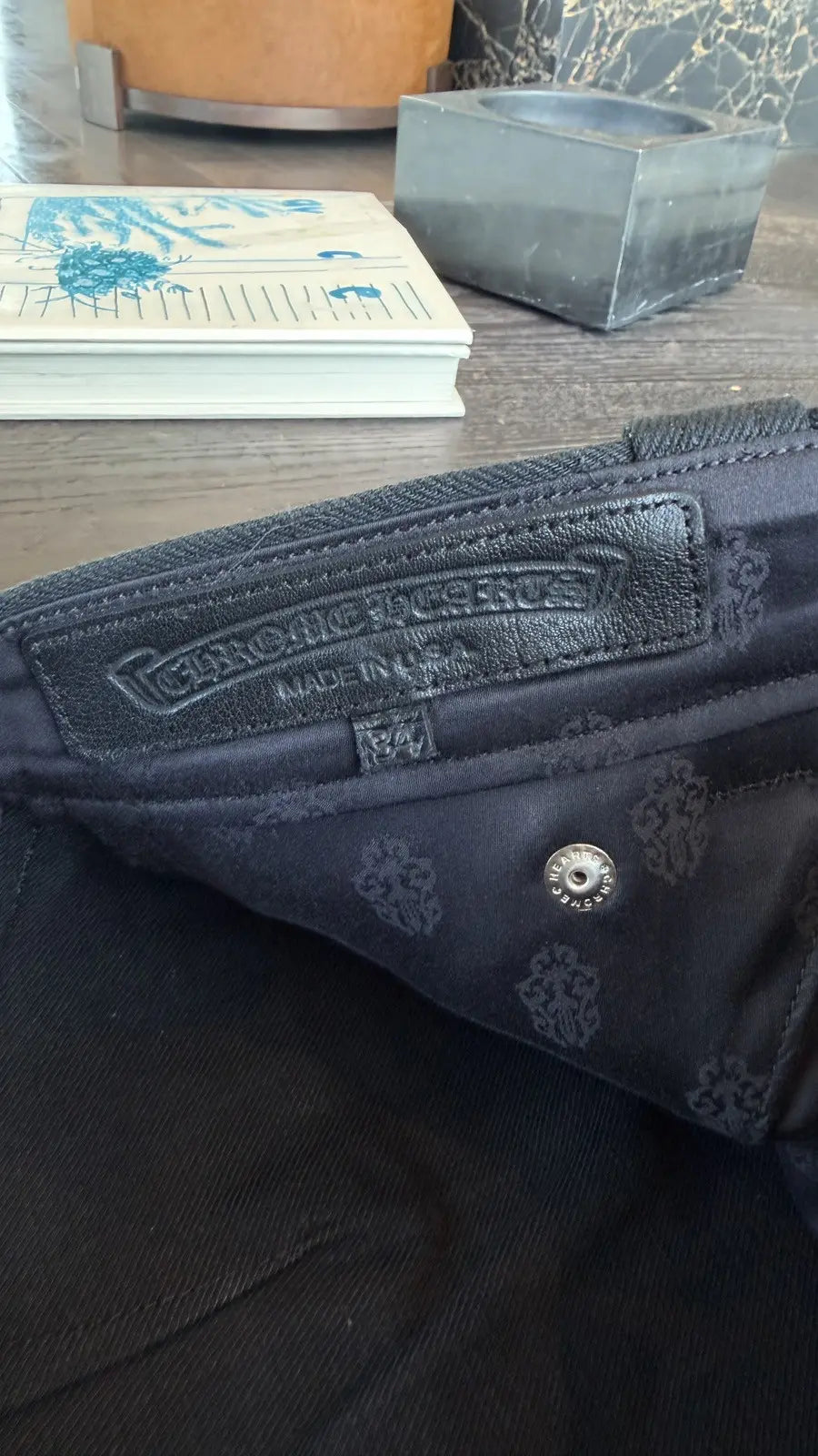 Chrome Hearts "KS" Cropped Jeans Size 34 Chrome Hearts
