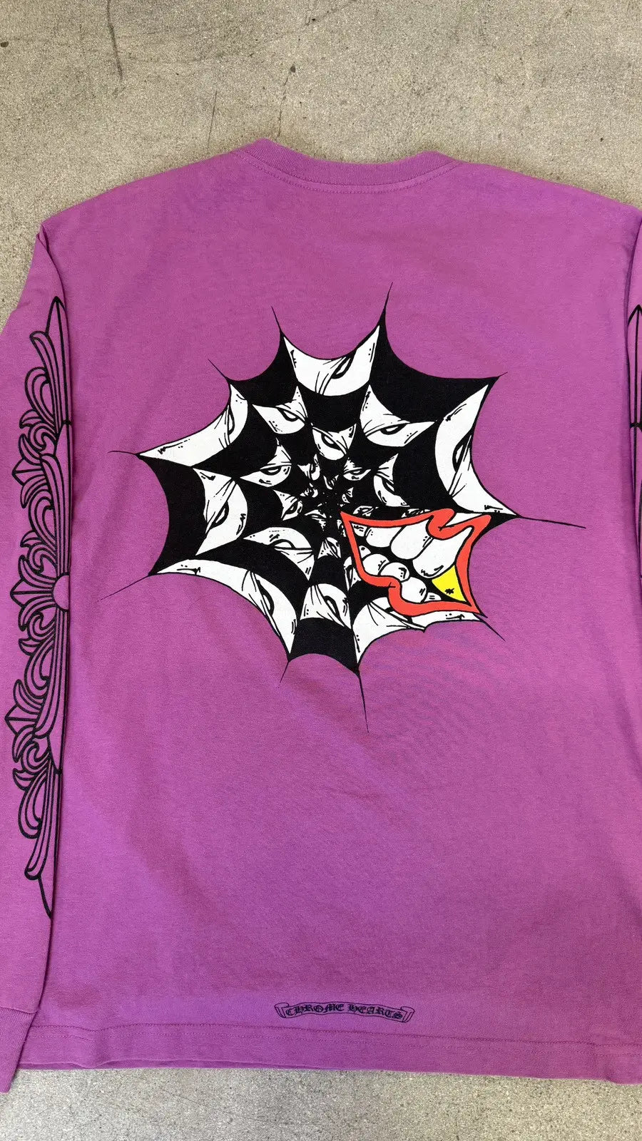 Chrome Hearts Matty Boy Spider Web Long Sleeve T-shirt