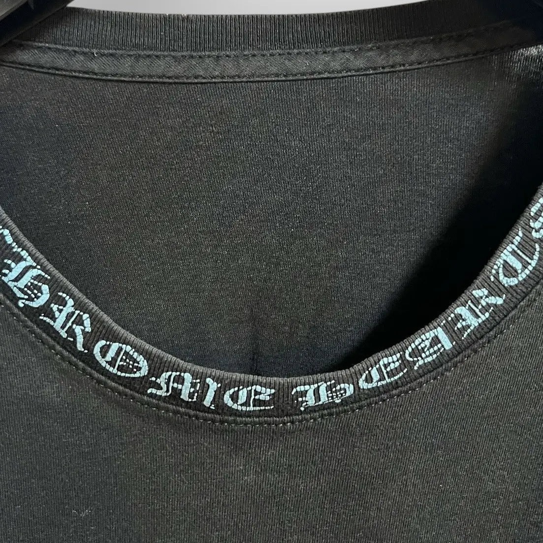 2010s Chrome Hearts Blue Scripts Pocket Tee