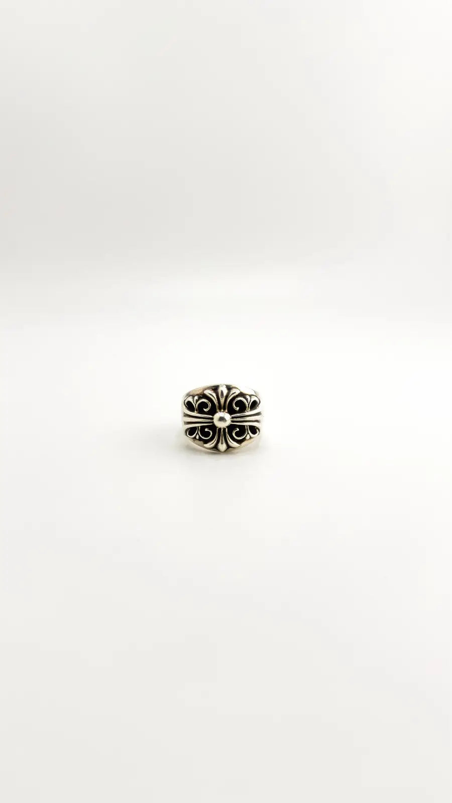 Chrome Hearts Sterling Silver Keeper Ring Chrome Hearts