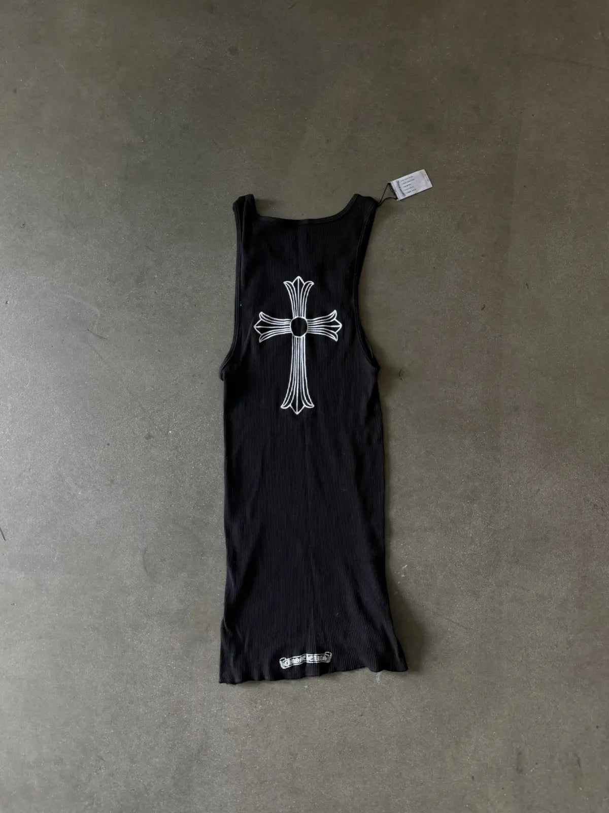 Chrome Hearts Horseshoe All-over Pattern Rib Tank Top