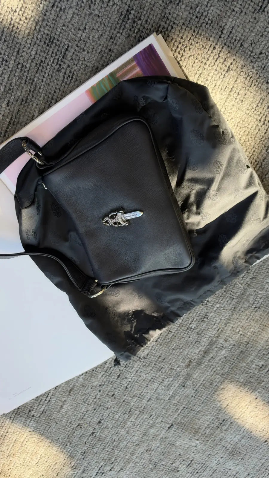 Chrome Hearts Leather Chicken Nugget Dagger Bag Chrome Hearts
