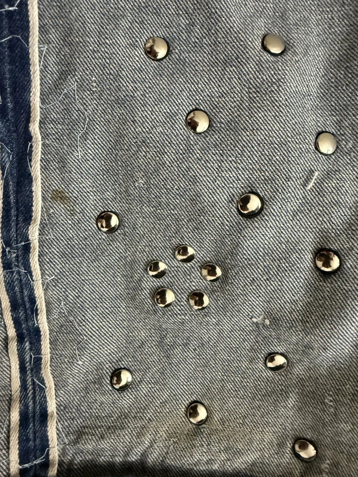 Chrome Hearts Canes Exclusive Diamond Crosses Sliver Jeans