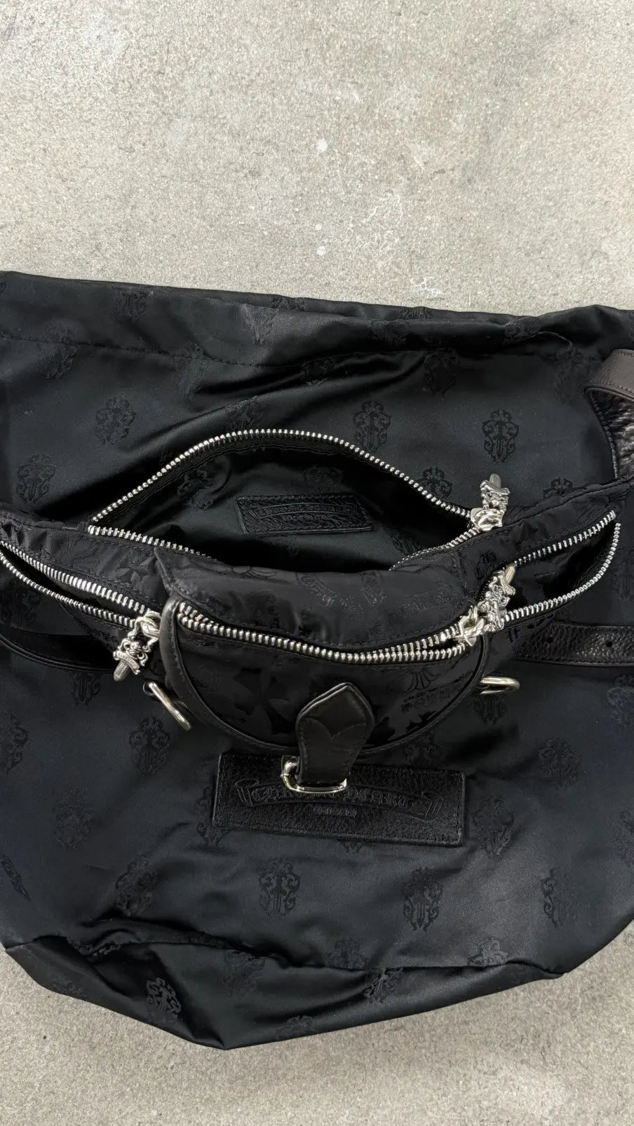 Chrome Hearts Nylon Stencil Snatpack Waist Bag