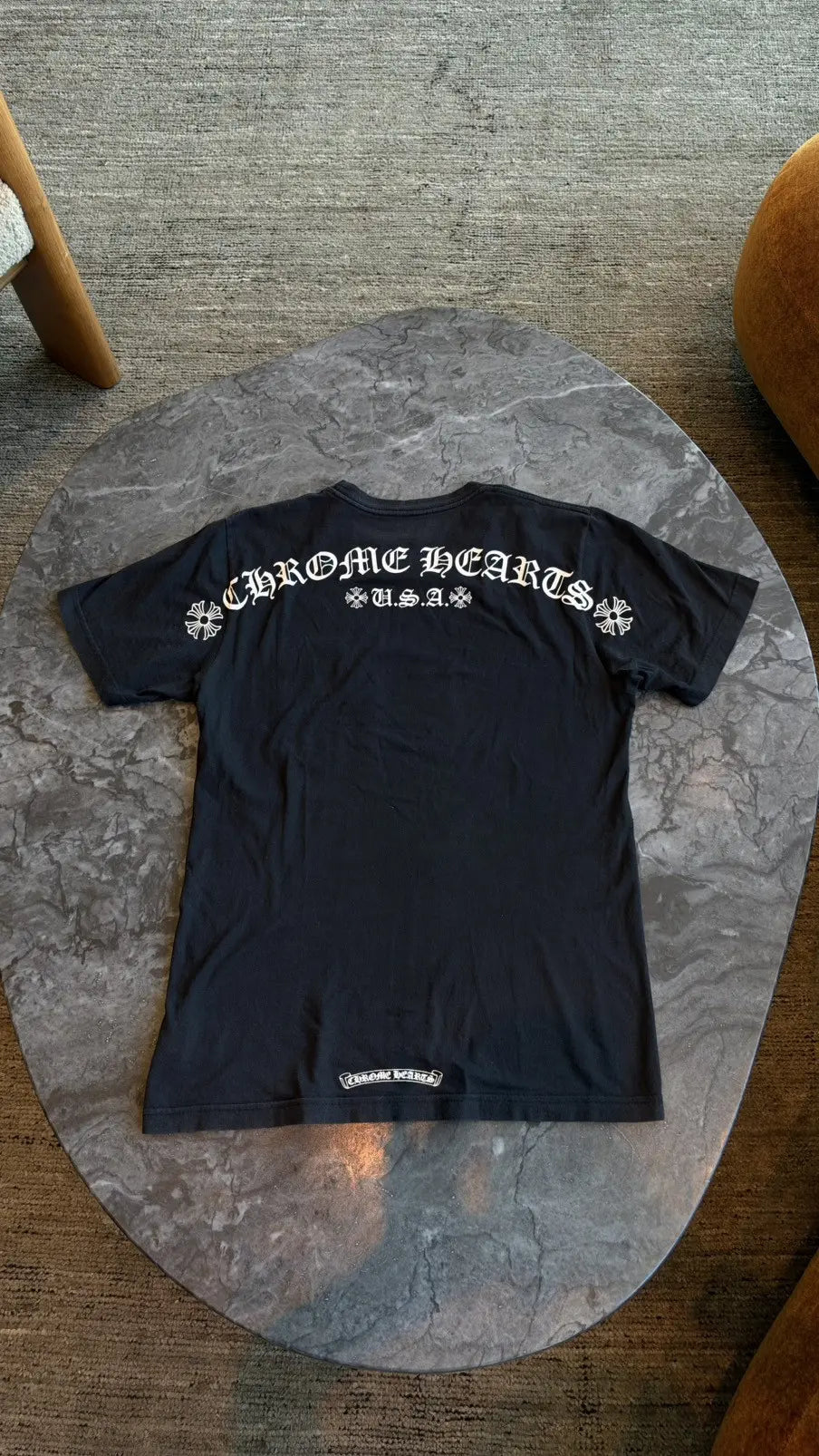 Chrome Hearts Arch Logo USA Print Short-Sleeve T-Shirt Size M Chrome Hearts