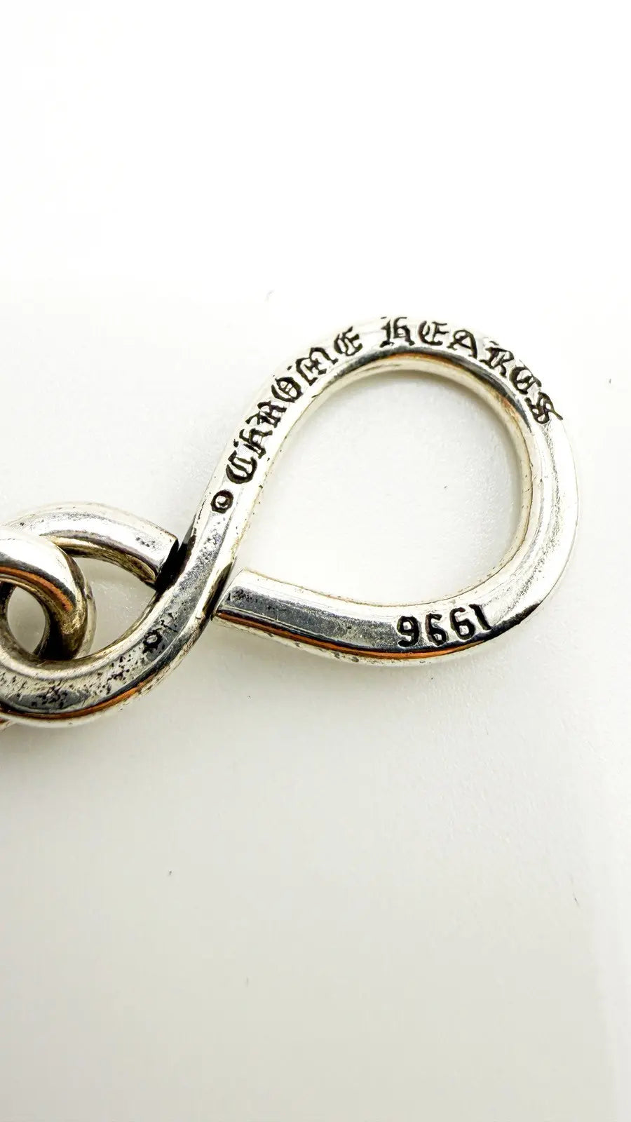 Chrome Hearts Sterling Silver Cross Ball Wallet Chain Chrome Hearts
