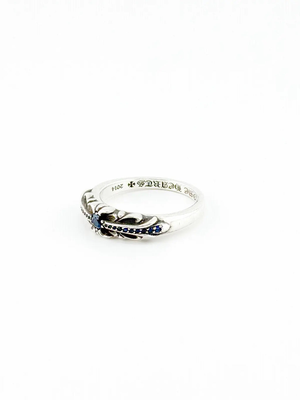 Chrome Hearts Blue Sapphire Baby Classic Floral Ring
