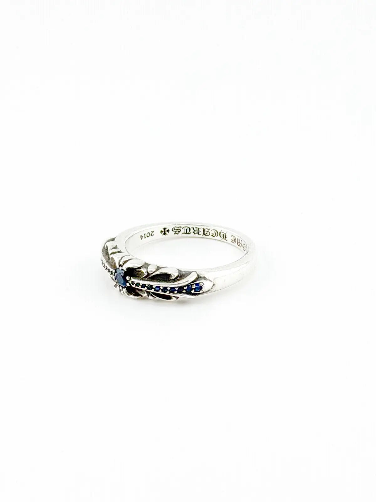 Chrome Hearts Blue Sapphire Baby Classic Floral Ring