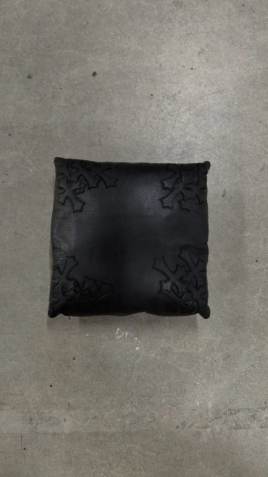 Chrome Hearts Leather Cross Patch Pillow