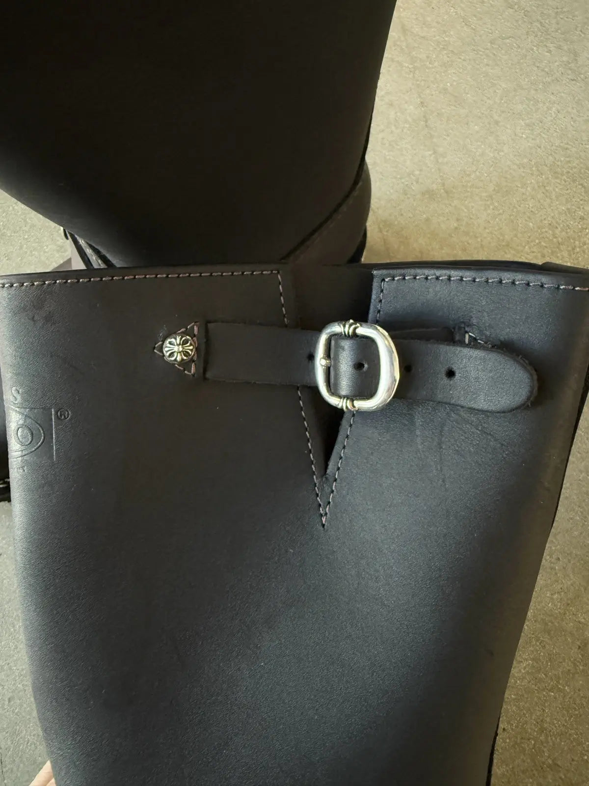 Brand New Chrome Hearts Wesco Leather Boots