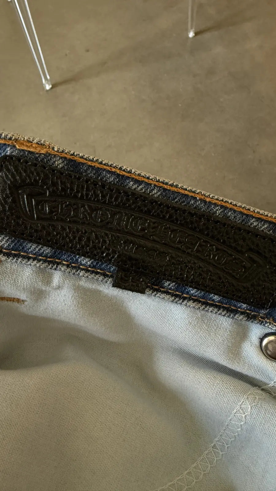 Chrome Hearts Levis 517 Black Cross Patch Jeans