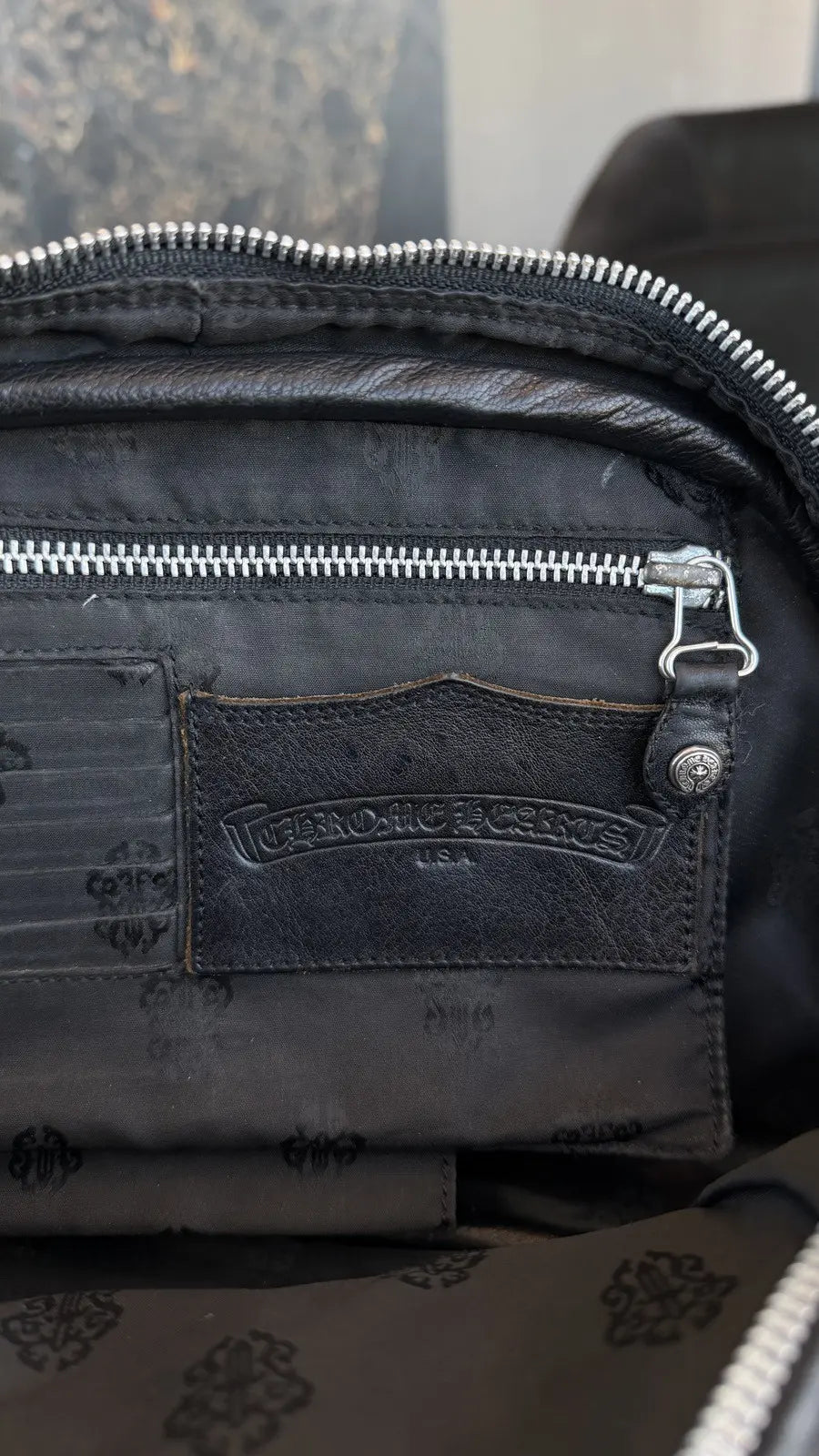 Chrome Hearts Cross Patch Bowling Bag Chrome Hearts