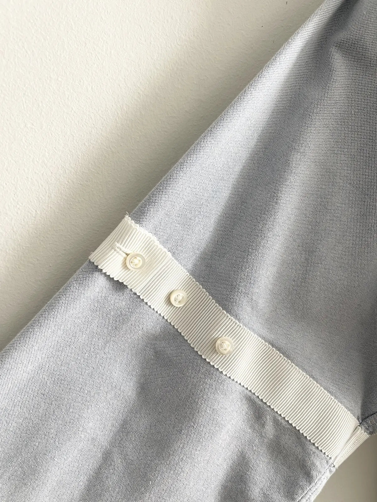 2015 Thom Browne Cotton Oxford White Armband Shirt