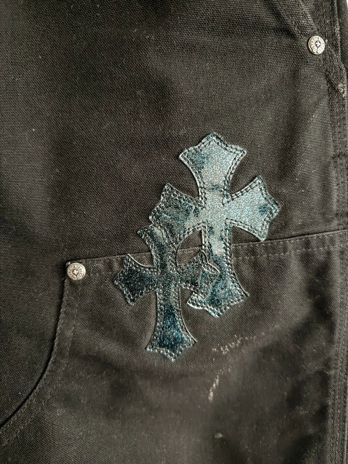 Chrome Hearts St Barth Galaxy Cross Patch Carpenter Pants