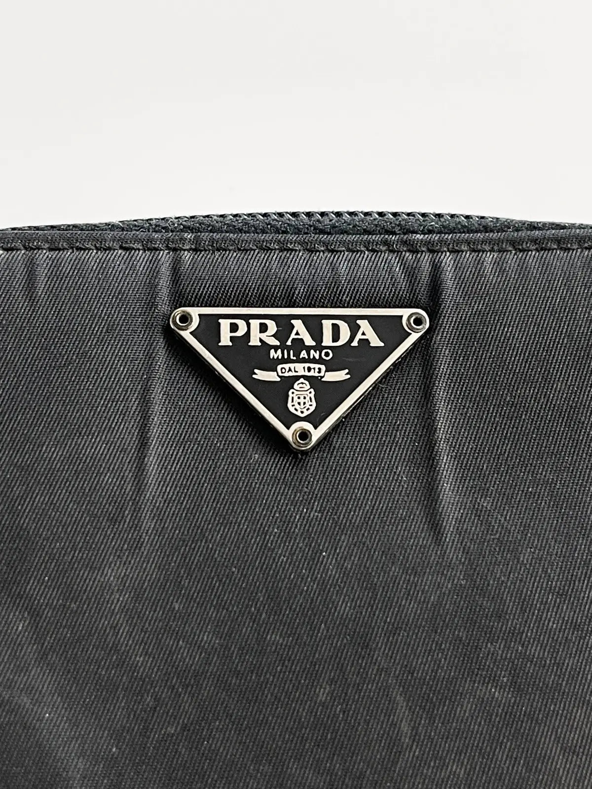 2000 Prada Nylon Round Zip Tessuto Wallet