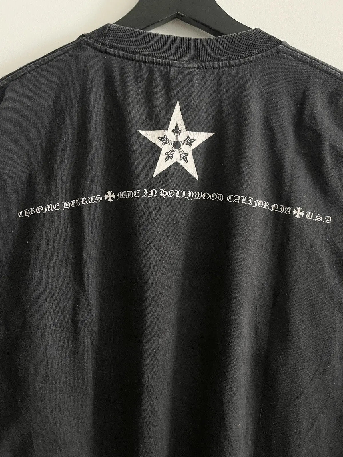 2000s Chrome Hearts Five Stars Hollywood Pocket Tee